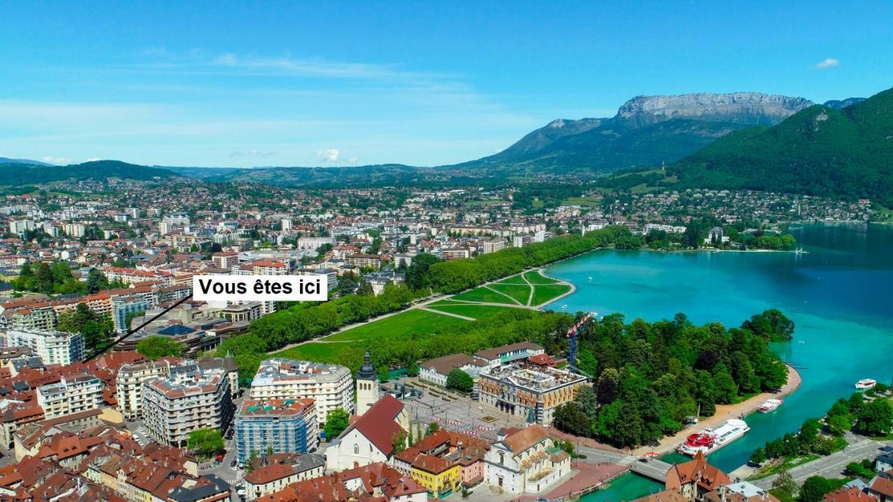 A 200M Du Lac, Au Coeur De La Vieille Ville Avec Parking Annecy Exteriör bild